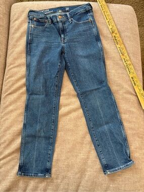 J. Crew Straight-Leg Dark Blue Jeans